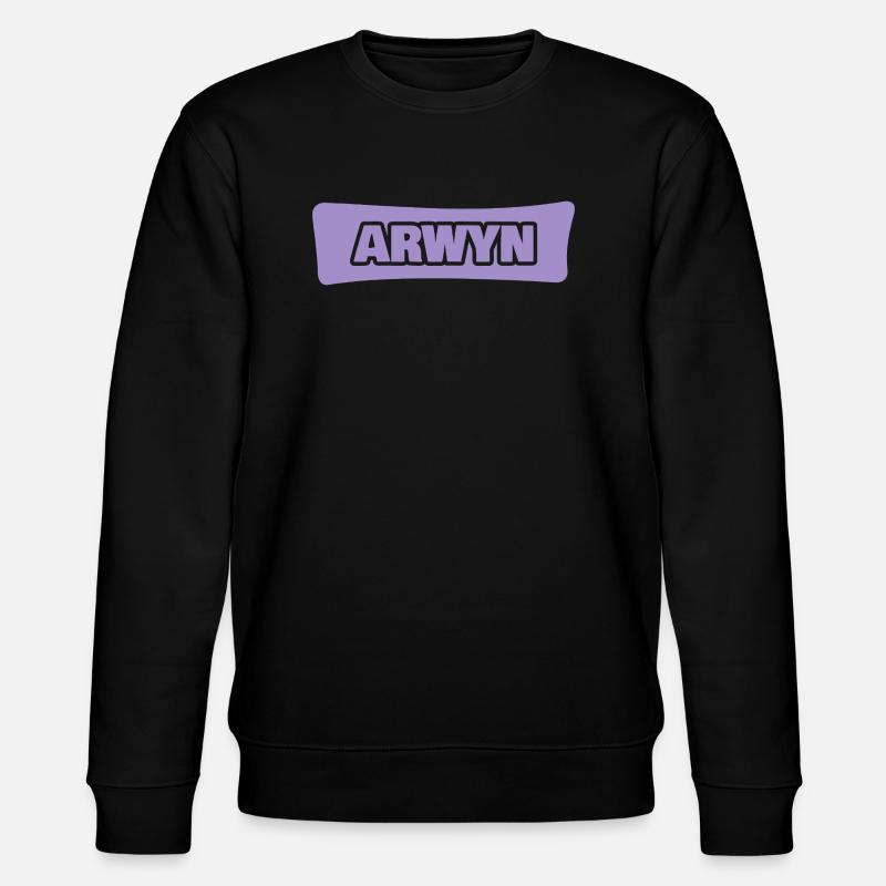 Vorname Arwyn - Stanley/Stella Unisex Bio-Sweatshirt CHANGER  - Schwarz