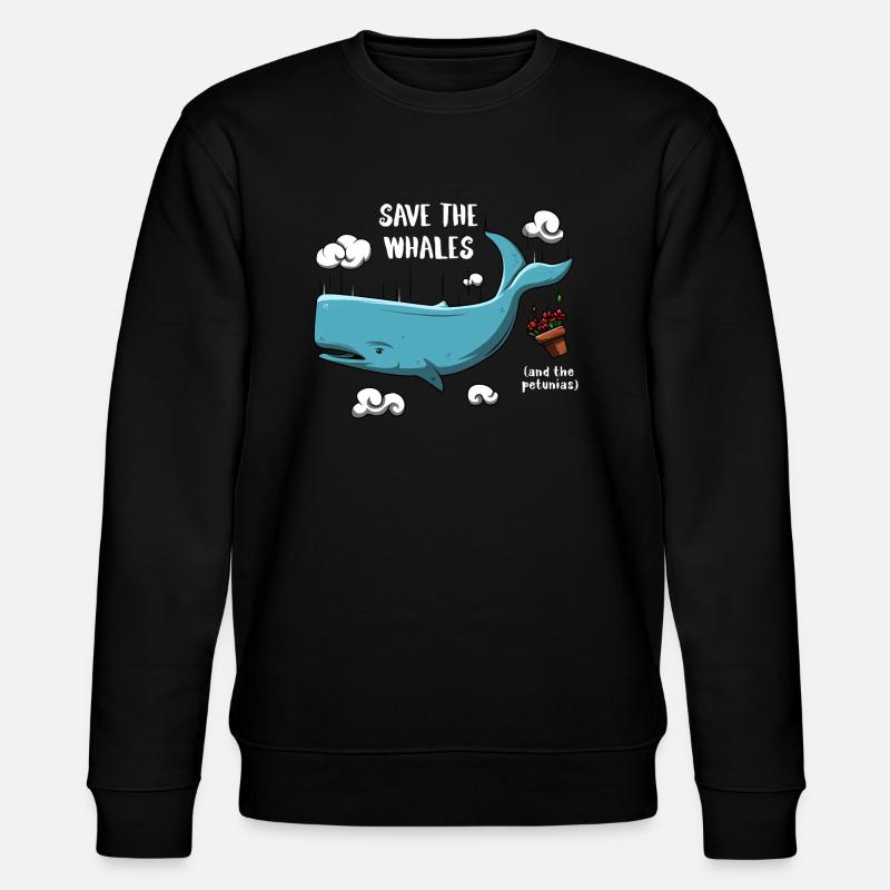 Save Whales - Sweat bio CHANGER Stanley/Stella Unisexe - noir