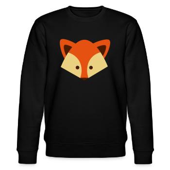 Süßer Fuchs - Stanley/Stella Unisex Bio-Sweatshirt CHANGER  - Schwarz - Vorne - Nik (191cm) & Marisol (170cm)