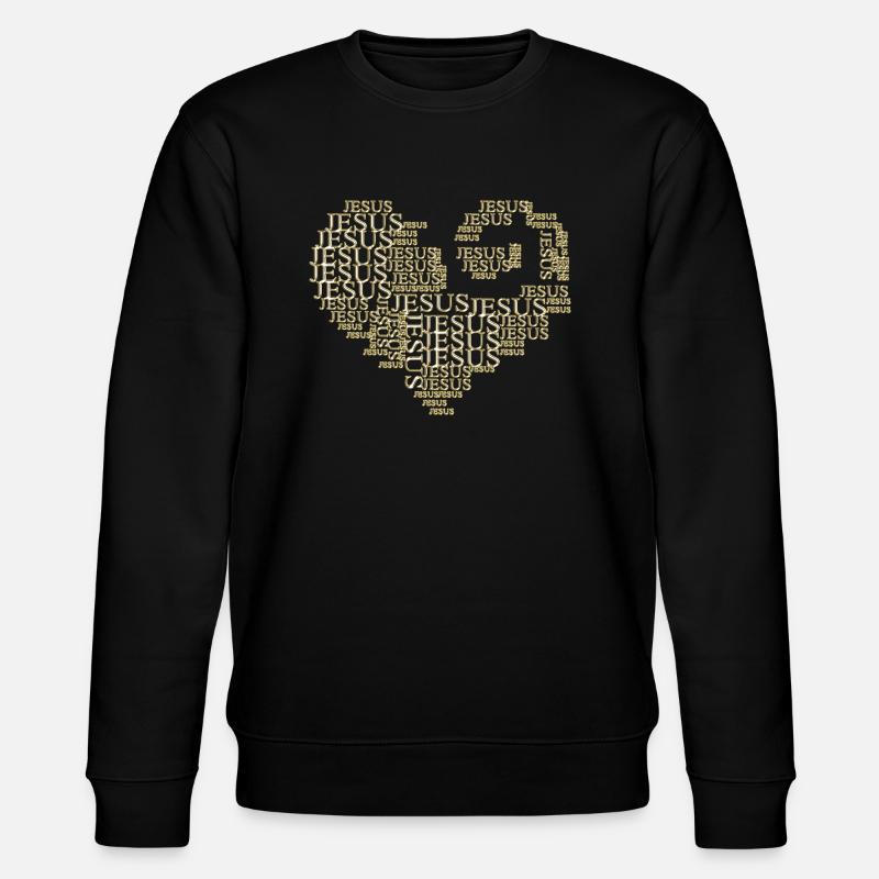 Aimer Jésus - Coeur - Sweat bio CHANGER Stanley/Stella Unisexe - noir