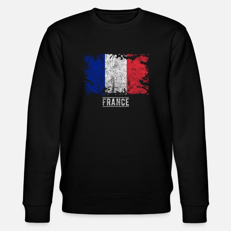 Drapeau drapeau france - Sweat bio CHANGER Stanley/Stella Unisexe - noir