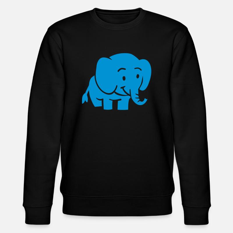 Elephant - Stanley/Stella CHANGER Unisex Organic Sweatshirt - black