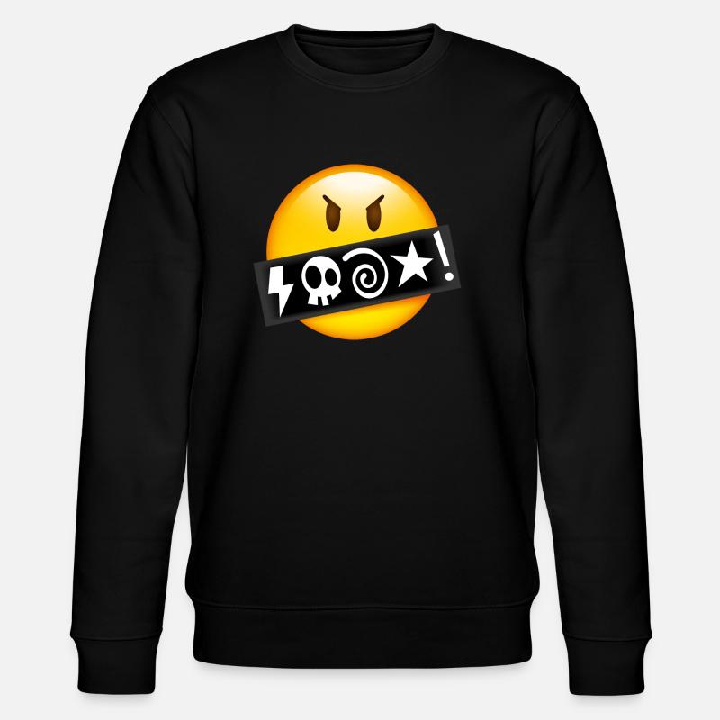 Smiley Swearing - Stanley/Stella Unisex Bio-Sweatshirt CHANGER  - Schwarz