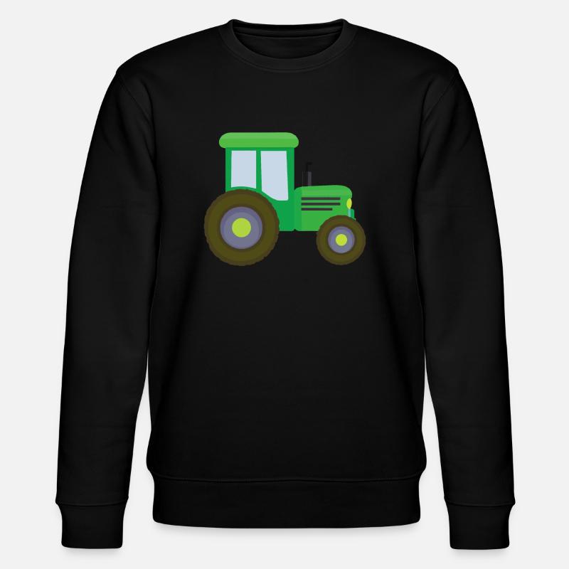 Traktor Kinder Geschenkidee - Stanley/Stella Unisex Bio-Sweatshirt CHANGER  - Schwarz