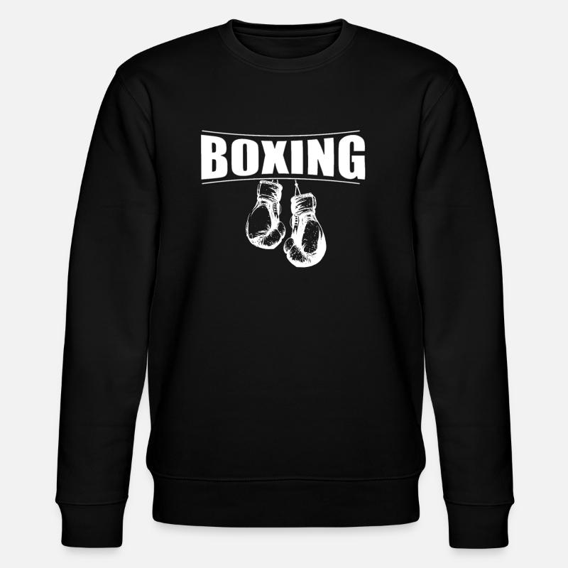 Boxing with gloves - Stanley/Stella CHANGER Unisex Organic Sweatshirt - black