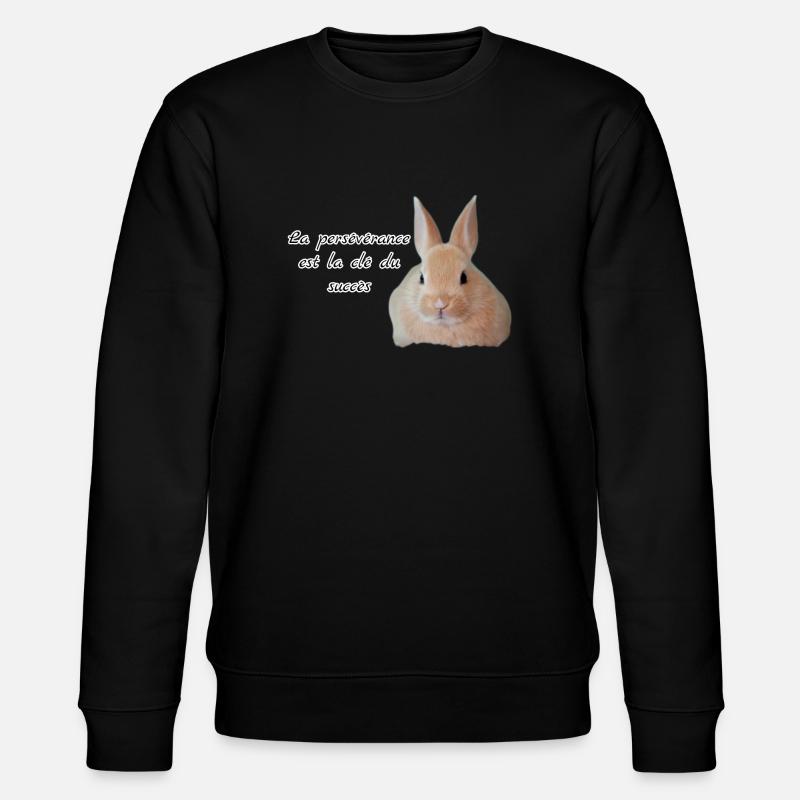 Lapin , La persévérance Chez - Sweat bio CHANGER Stanley/Stella Unisexe - noir