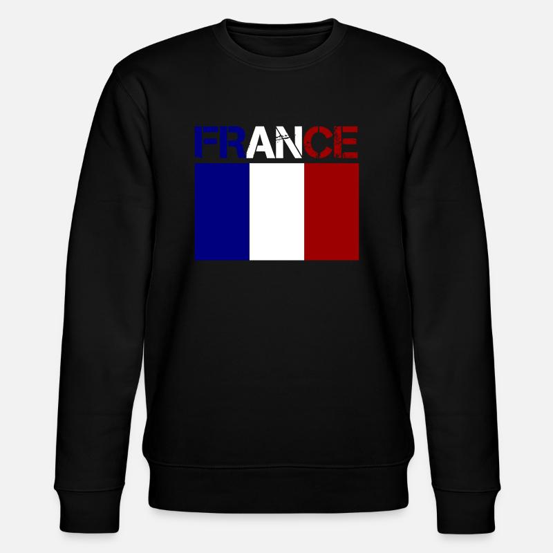 france - Stanley/Stella Unisex Bio-Sweatshirt CHANGER  - Schwarz