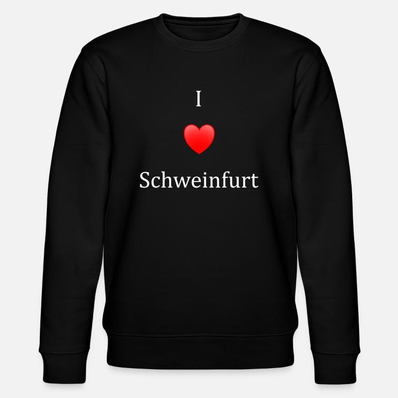 Ich liebe Schweinfurt - Stanley/Stella Unisex Bio-Sweatshirt CHANGER  - Schwarz