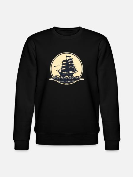 Piratenschiff - Stanley/Stella Unisex Bio-Sweatshirt CHANGER  - Schwarz