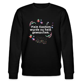 Kostüm, karneval,kein Kostüm, Konfetti - Stanley/Stella Unisex Bio-Sweatshirt CHANGER  - Schwarz - Vorne - Nik (191cm) & Marisol (170cm)