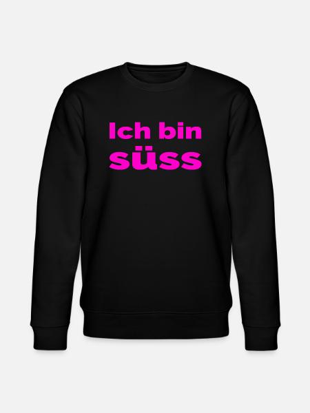 Süss - Stanley/Stella Unisex Bio-Sweatshirt CHANGER  - Schwarz