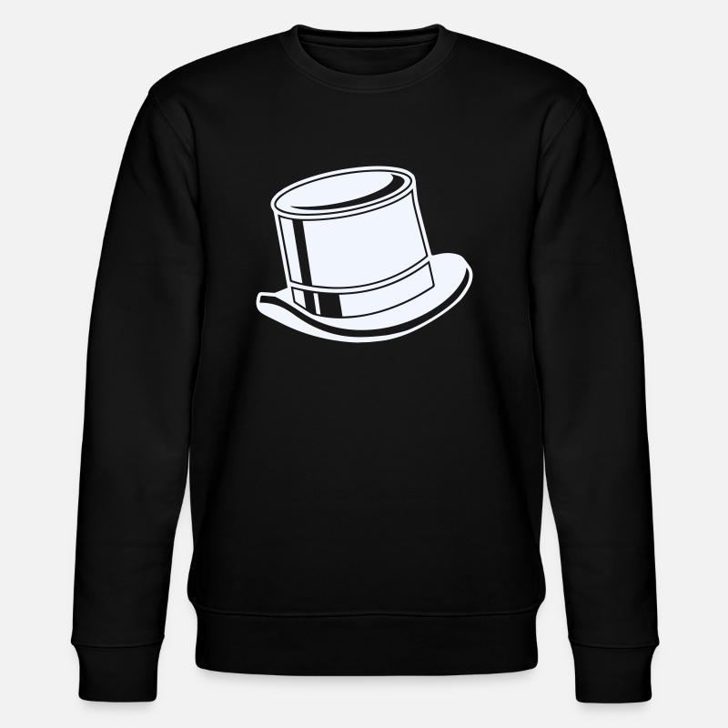 Top Hat - Stanley/Stella CHANGER Unisex Organic Sweatshirt - black