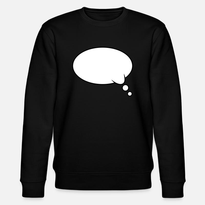Denkblase Design - Stanley/Stella Unisex Bio-Sweatshirt CHANGER  - Schwarz