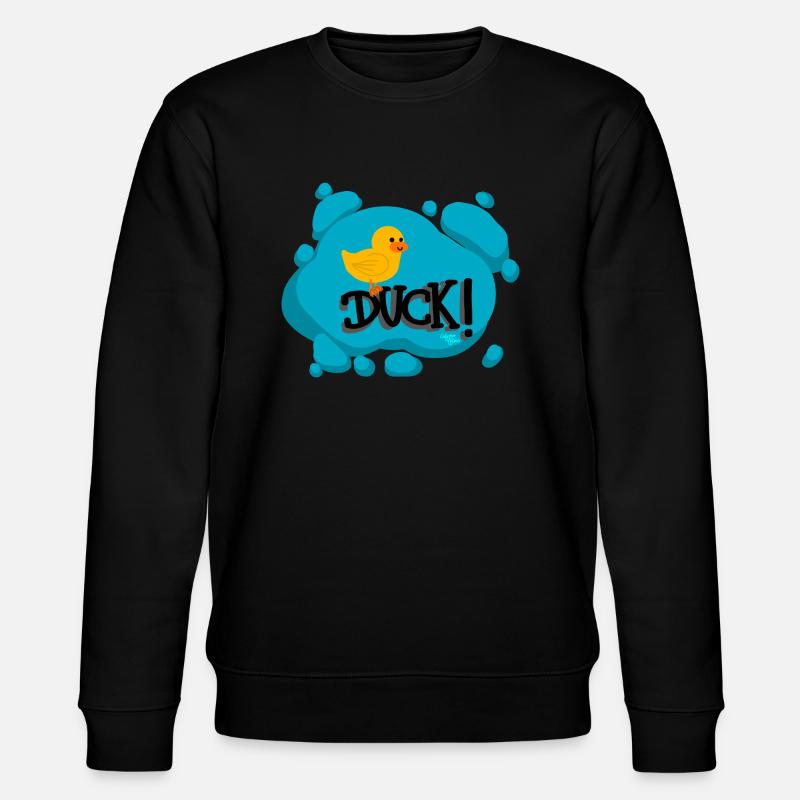 Duck! - Calypso Blous - Stanley/Stella Unisex Bio-Sweatshirt CHANGER  - Schwarz