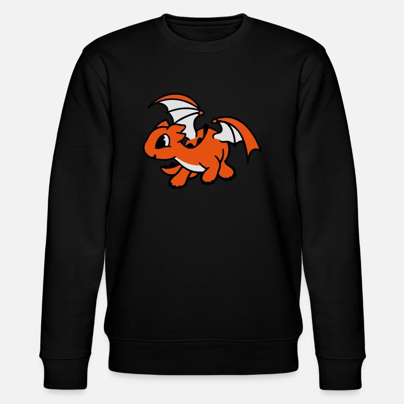 Drache - Stanley/Stella Unisex Bio-Sweatshirt CHANGER  - Schwarz
