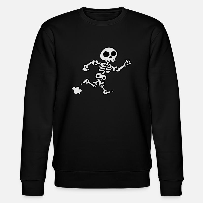 skeleton jogging - Stanley/Stella CHANGER Unisex Organic Sweatshirt - black