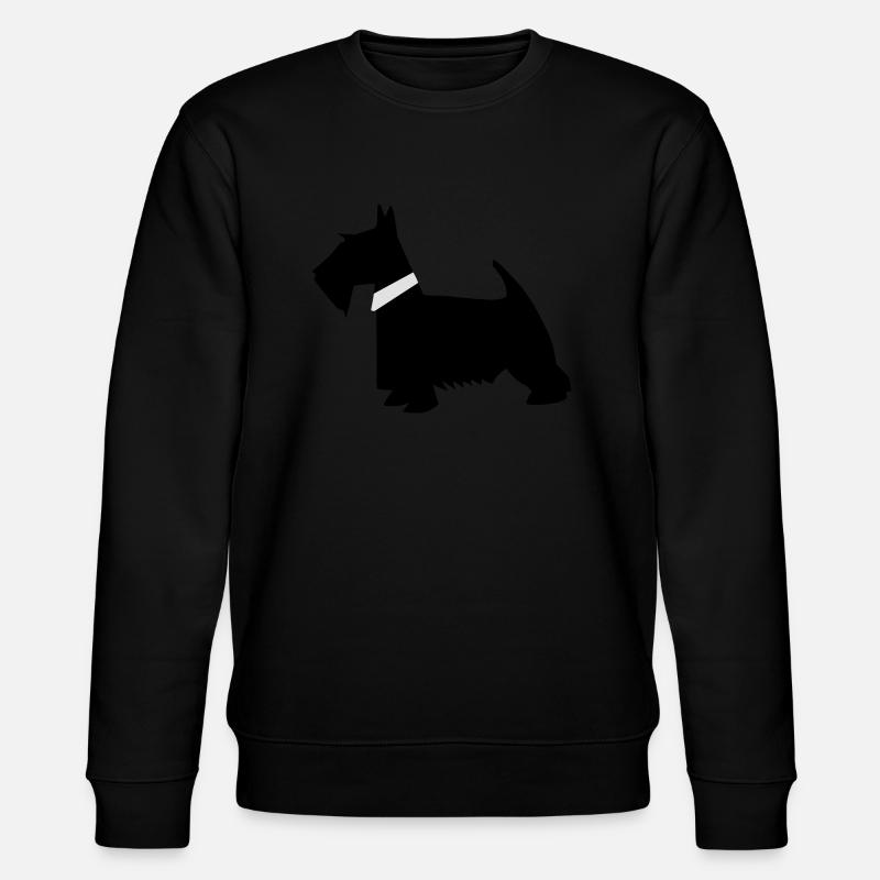 black scottish terrier - Stanley/Stella Unisex Bio-Sweatshirt CHANGER  - Schwarz