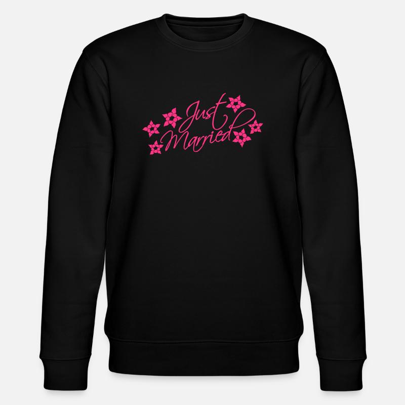 Just Married - Stanley/Stella Unisex Bio-Sweatshirt CHANGER  - Schwarz
