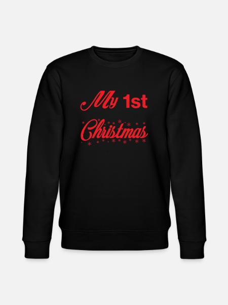 My 1st Christmas - Stanley/Stella CHANGER Unisex Organic Sweatshirt - black