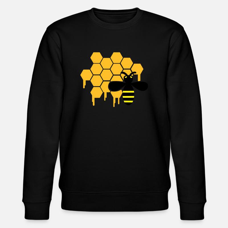 honey_wespe_02 - Stanley/Stella Unisex Bio-Sweatshirt CHANGER  - Schwarz