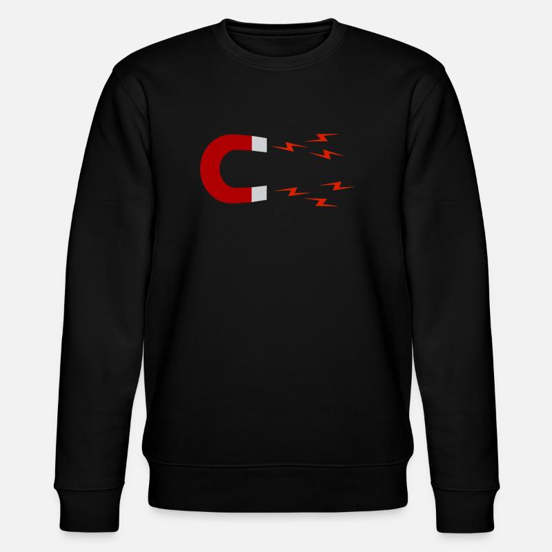 Aimant fer à cheval, aimant - Sweat bio CHANGER Stanley/Stella Unisexe - noir