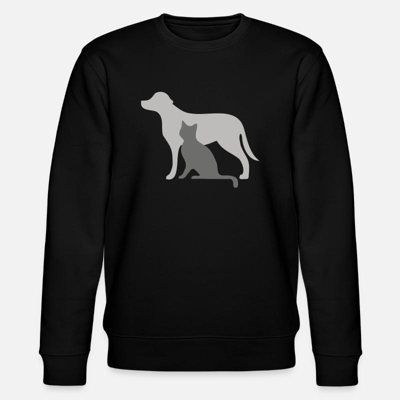 Chien et chat - Sweat bio CHANGER Stanley/Stella Unisexe - noir