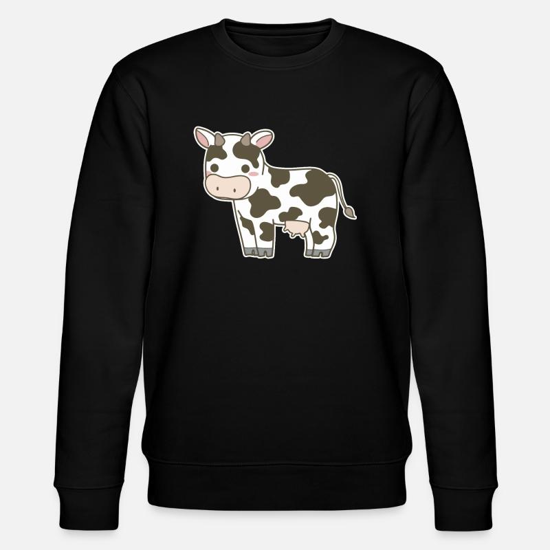 Kuh - Stanley/Stella Unisex Bio-Sweatshirt CHANGER  - Schwarz
