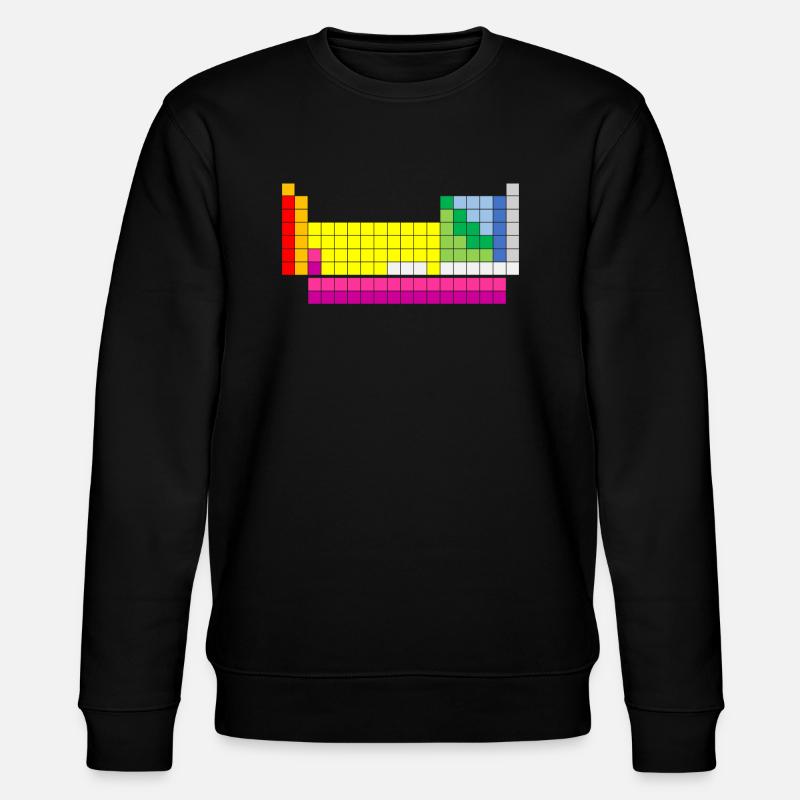 Periodic table of elements - Stanley/Stella CHANGER Unisex Organic Sweatshirt - black