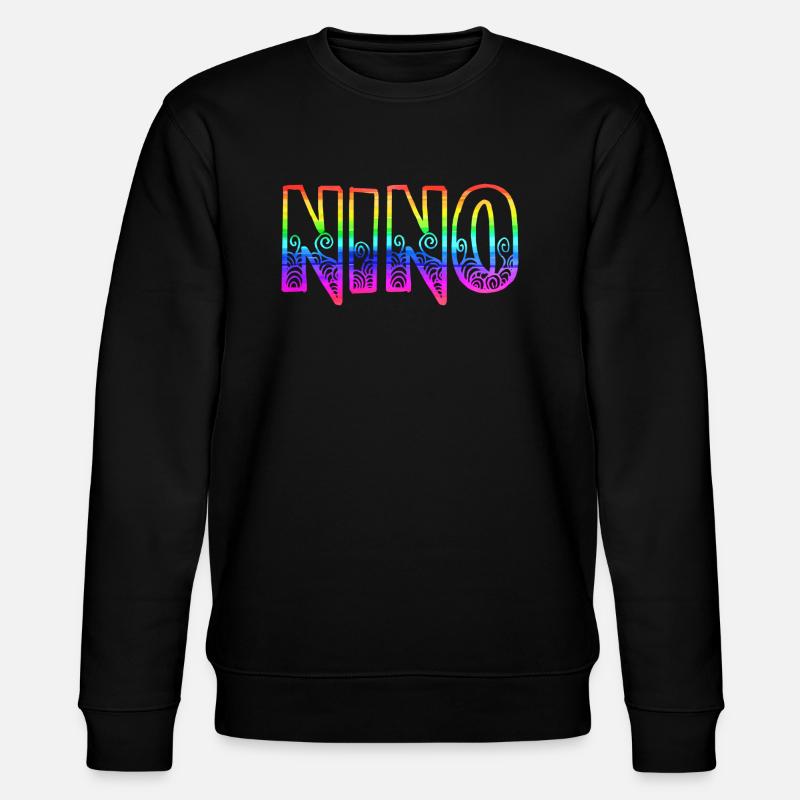 nino rs rainbow - Stanley/Stella CHANGER Unisex Organic Sweatshirt - black