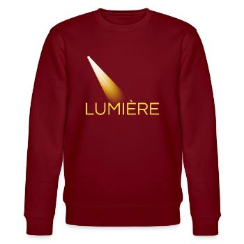 lumière jaune - Sweat bio CHANGER Stanley/Stella Unisexe - bordeaux - Devant - Nik (191cm) & Marisol (170cm)