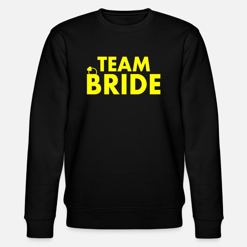 Team bride - Stanley/Stella Unisex Bio-Sweatshirt CHANGER  - Schwarz