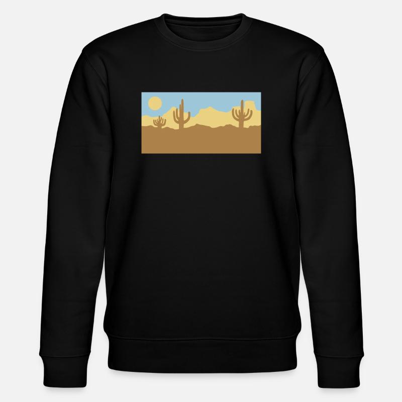Paysage désertique Silhouette Skyline - Sweat bio CHANGER Stanley/Stella Unisexe - noir