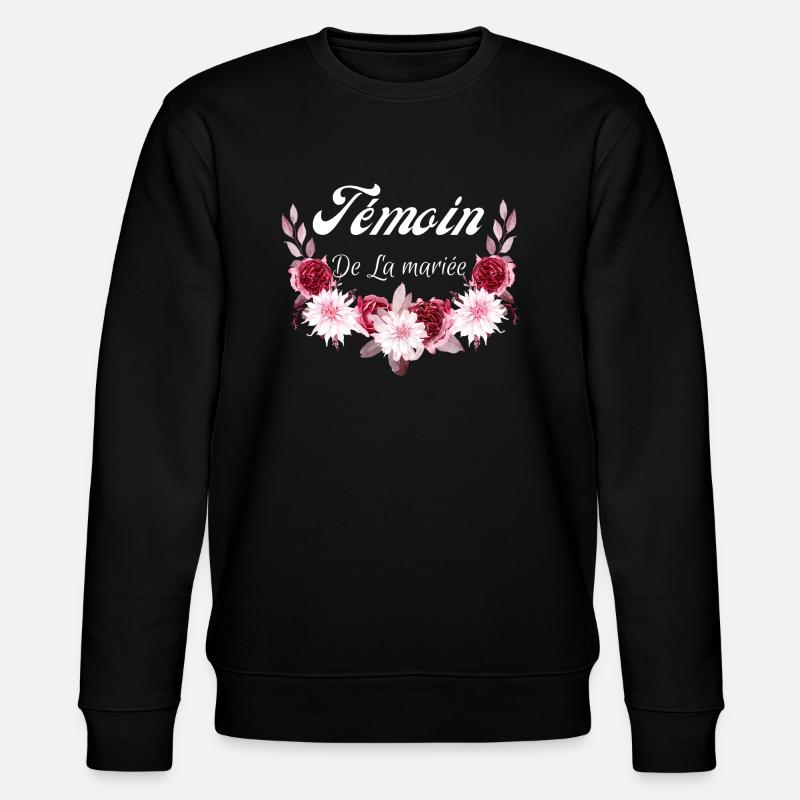 témoin de la mariée - Sweat bio CHANGER Stanley/Stella Unisexe - noir