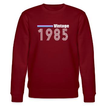 1985 - Stanley/Stella Unisex Bio-Sweatshirt CHANGER  - Burgunderrot - Vorne - Nik (191cm) & Marisol (170cm)