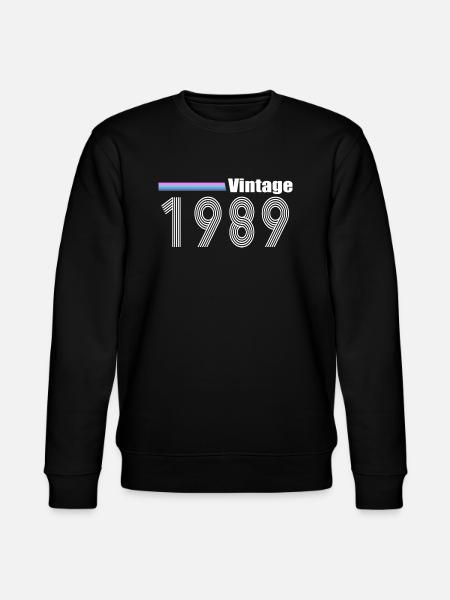 1989 - Stanley/Stella CHANGER Unisex Organic Sweatshirt - black