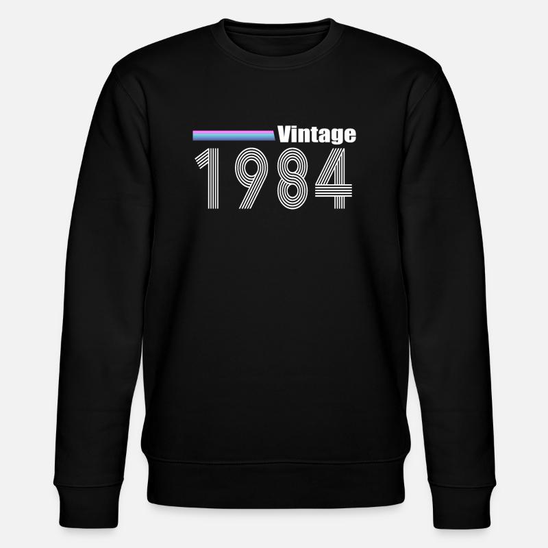 1984 - Stanley/Stella CHANGER Unisex Organic Sweatshirt - black