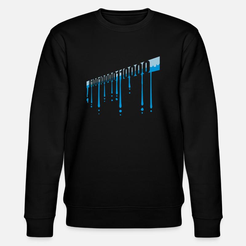 Binär Code Programm Sprache - Stanley/Stella Unisex Bio-Sweatshirt CHANGER  - Schwarz