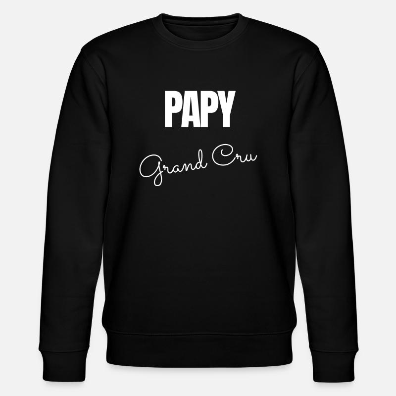 Papy gran cru - Sweat bio CHANGER Stanley/Stella Unisexe - noir