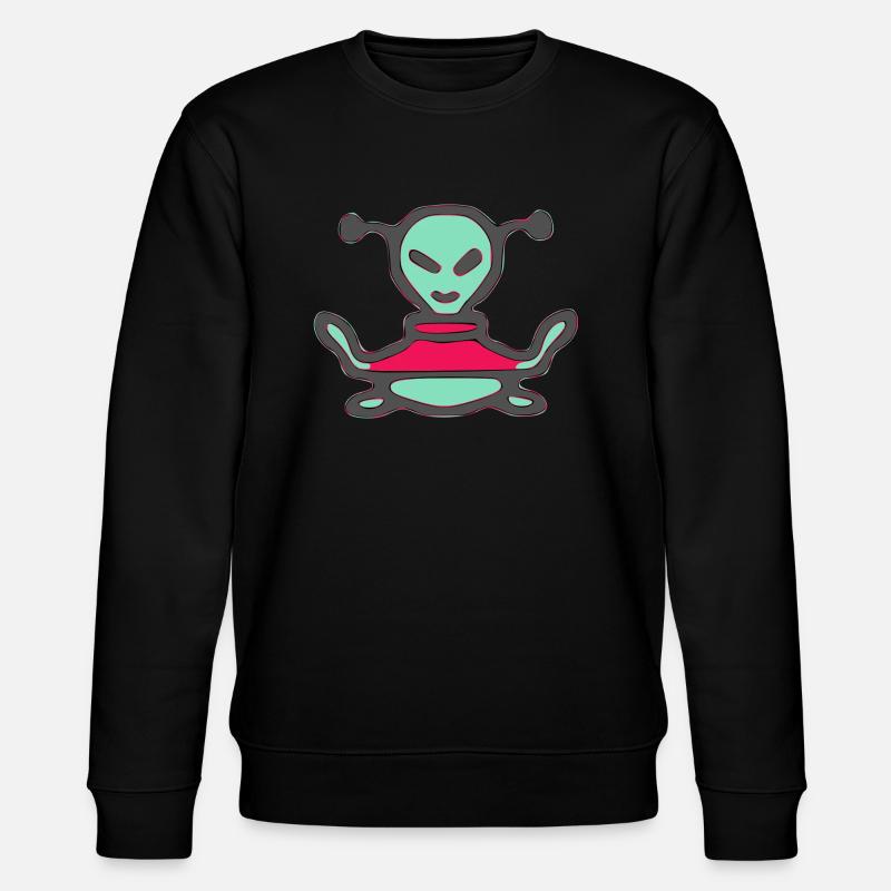 Bougli l'alien heureux - Sweat bio CHANGER Stanley/Stella Unisexe - noir