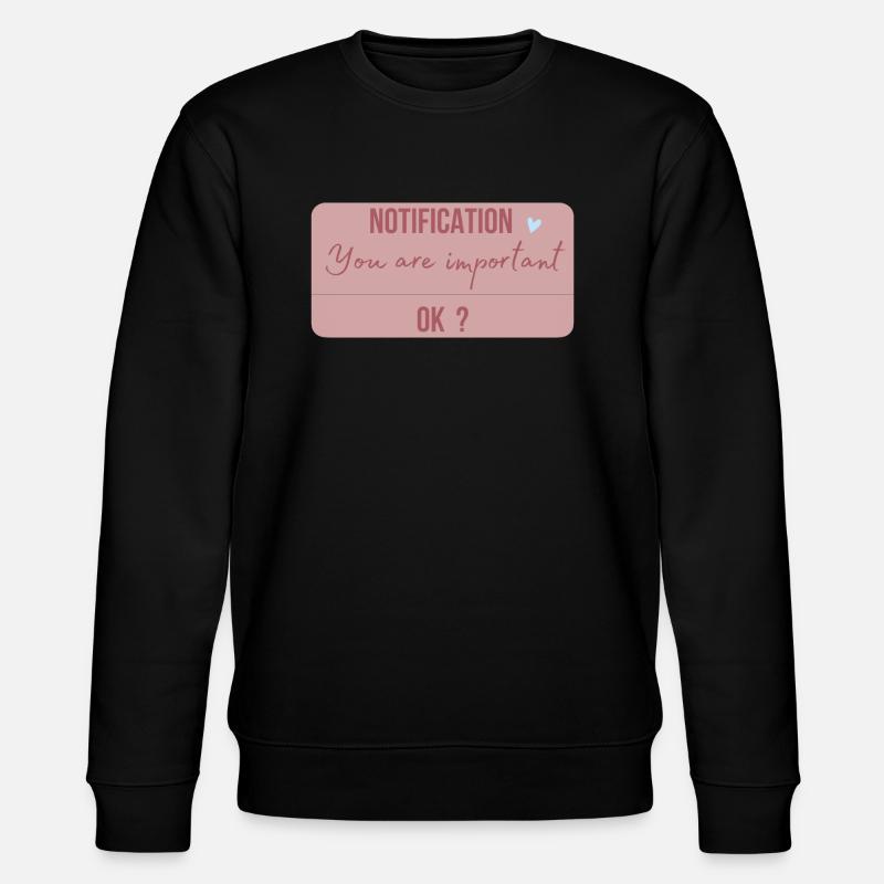 Sie sind wichtig - Stanley/Stella Unisex Bio-Sweatshirt CHANGER  - Schwarz