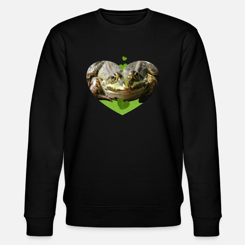 Frog Toad Frogs Prince - Stanley/Stella CHANGER Unisex Organic Sweatshirt - black