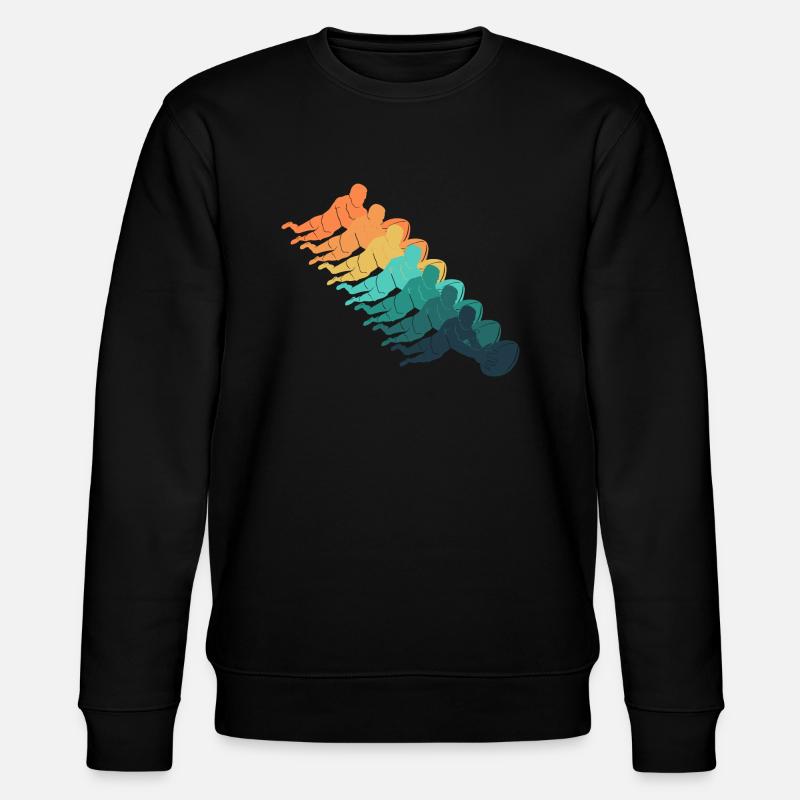 Retro-Rugby - Stanley/Stella Unisex Bio-Sweatshirt CHANGER  - Schwarz