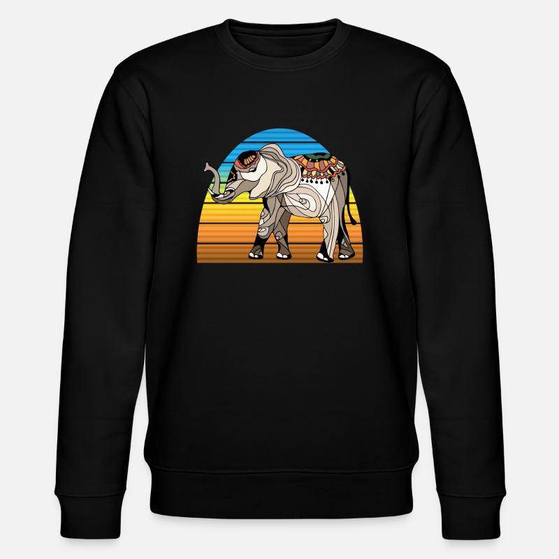 Éléphant - Sweat bio CHANGER Stanley/Stella Unisexe - noir