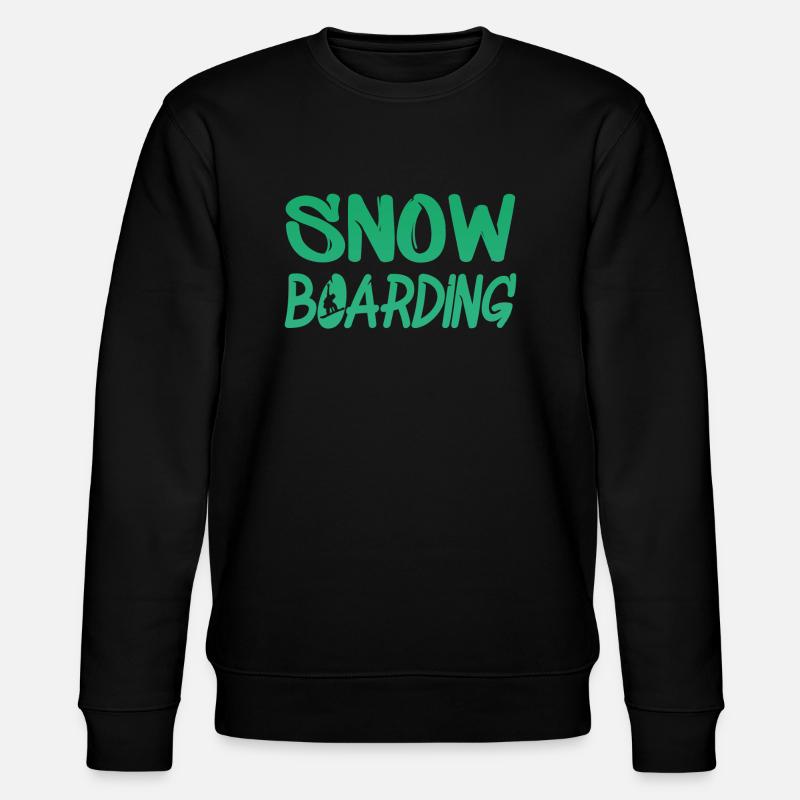 snowboarding snowboard - Stanley/Stella Unisex Bio-Sweatshirt CHANGER  - Schwarz