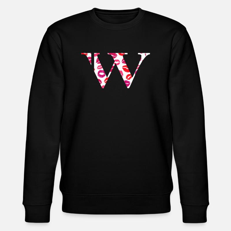 Lettre w bisous - Sweat bio CHANGER Stanley/Stella Unisexe - noir