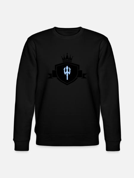 Trident Coat of Arms - Stanley/Stella CHANGER Unisex Organic Sweatshirt - black