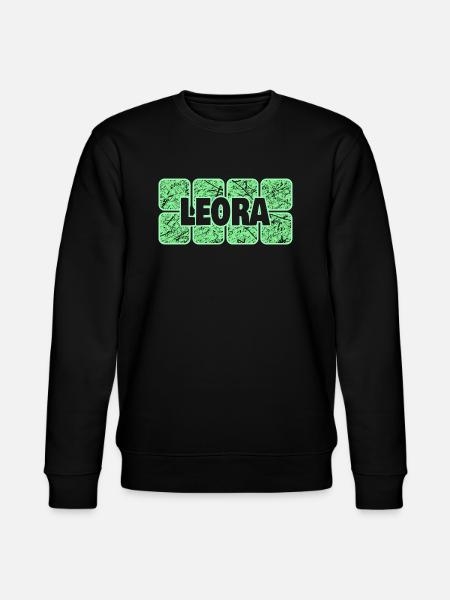 First name Leora - Stanley/Stella CHANGER Unisex Organic Sweatshirt - black