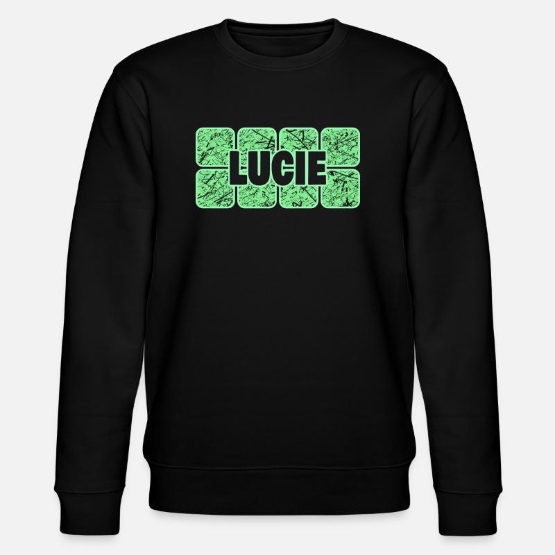 Vorname Lucie - Stanley/Stella Unisex Bio-Sweatshirt CHANGER  - Schwarz