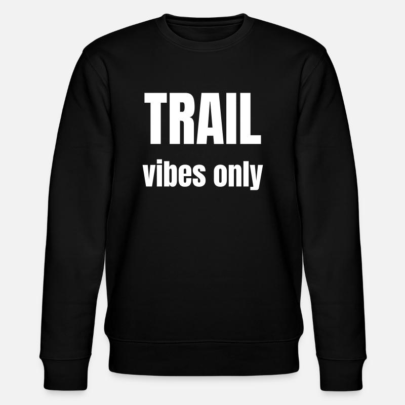 Für Wanderer nur der Pfad - Stanley/Stella Unisex Bio-Sweatshirt CHANGER  - Schwarz