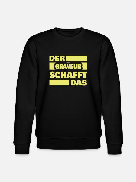 Engraver as work - Stanley/Stella CHANGER Unisex Organic Sweatshirt - black